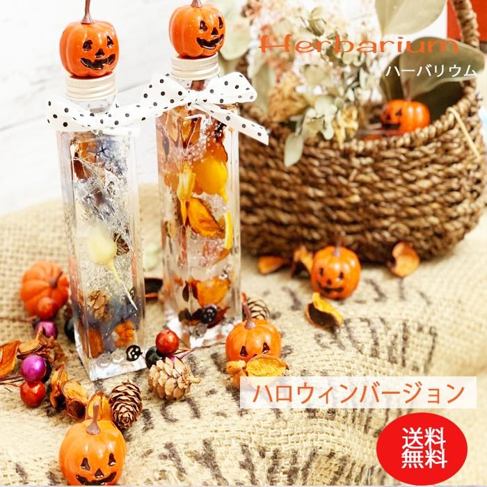 ハロウィンハーバリウム マスコット付き ギフト プレゼント ハロウィン  