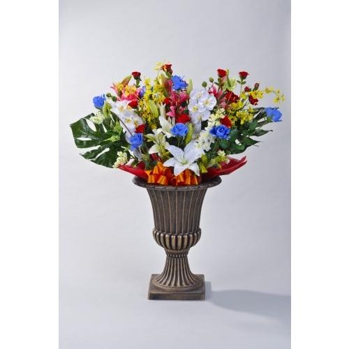 お祝い 造花 スタンド付きアレンジメント 送料無料 開店祝い お祝い 演台 造花ギフト Zoss0 花屋町田