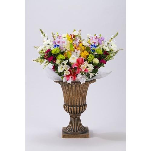 お供え 造花 照明ランプ付き添い人申し合わせ 貨物輸送無料 スタンド花-花、ガーデニング