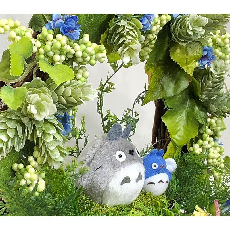 親子仲良しトトロ ホップ＆ベリーリース L」ジブリ トトロ 花 アレンジ
