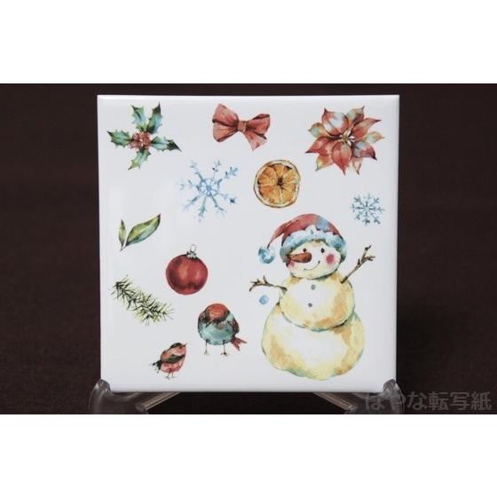 ポーセラーツ 白磁用転写紙 スノーマン＆ロビン : はなや転写紙 - 通販