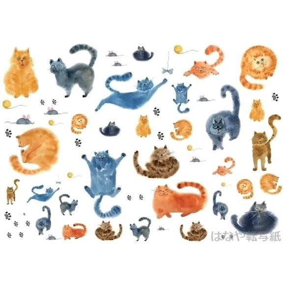 ポーセラーツ 白磁用転写紙 もこもこねこさん : はなや転写紙 - 通販