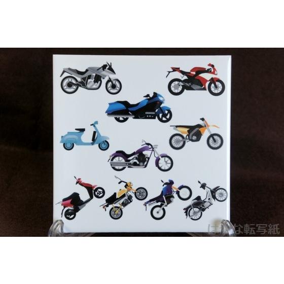 ポーセラーツ 白磁用転写紙 バイク・アソート : はなや転写紙 - 通販