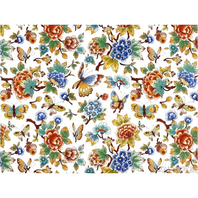 ポーセラーツ 白磁用転写紙 オリエンタルガーデン : はなや転写紙