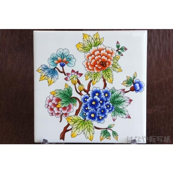 ポーセラーツ 白磁用転写紙 オリエンタルガーデン : はなや転写紙