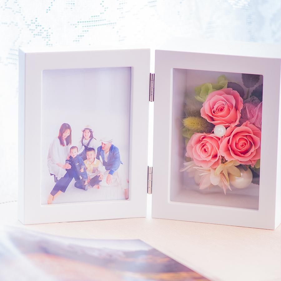 プリザーブドフラワー 写真立て 誕生日 プレゼント ギフト 内祝い 結婚式 結婚祝い フォトフレーム クリアケース 出産祝い Photo Cute プリザーブドフラワー Hanaya余暇 通販 Yahoo ショッピング