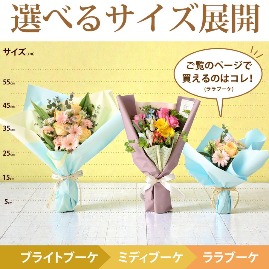 フラワーマーケット花由 花束 誕生日 季節のおまかせ ララブーケ