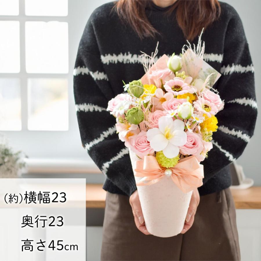花 ソープフラワー アレンジ「フェアリーガーデン」3カラー 誕生日 母