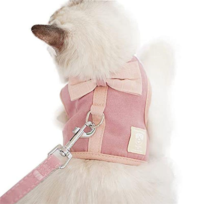 Ⅿサイズ　ピンク　女の子　ハーネス　リード　散歩　犬　猫　ペット用品　メッシュ
