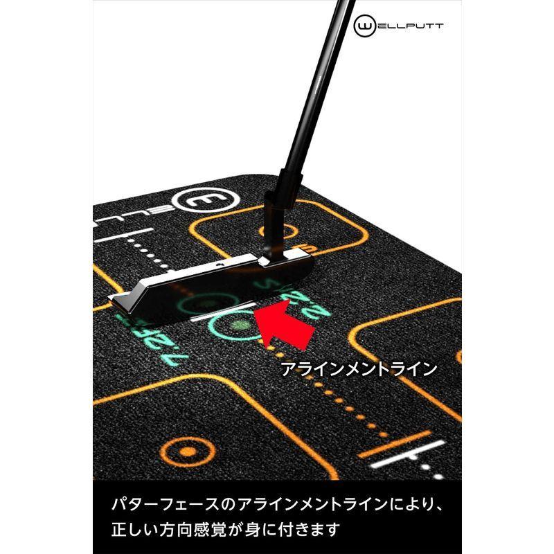 WELLPUTT ウェルパット ゴルフパターマット WELLPUTT ファースト 3M エントリーモデル ブラック フランス製 日本正規流通 WELLPUTT ウェルパット ゴルフパターマット ファースト 3M エントリーモデル ブラック フランス製 日本正規流通