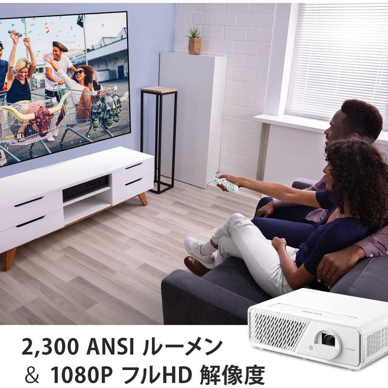 ViewSonic　X1　フルHD　FHD　ホームプロジェクター　2300　解像度　LED　(高輝度　ANSI　ルーメン　1080p