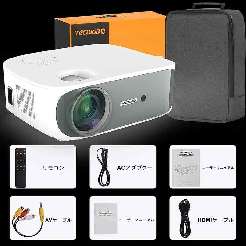 Tecdigbo プロジェクター4K WIFI 5G双方向 Bluetooth ±50°4D 台形補正 1920×1080P解像度 フルHD - 2