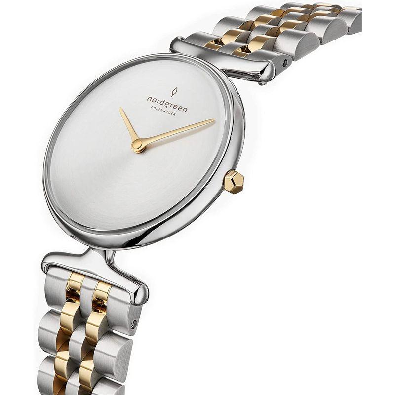 Nordgreen ノードグリーン］Unika 北欧デザイン腕時計 マットメタルダイヤル シルバー 5リンクブレス32mm - 1