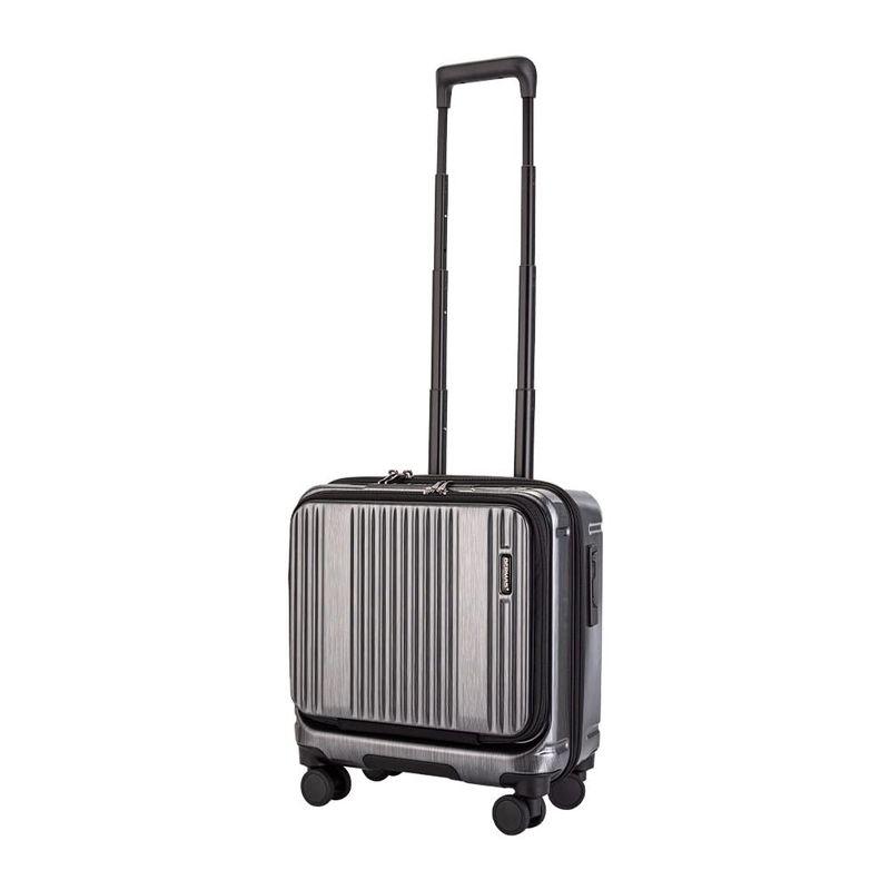 バーマス スーツケース Inter City 60523 33L ストッパー付き静音キャスター ダイヤルロック式 3kg ブラックヘアライン