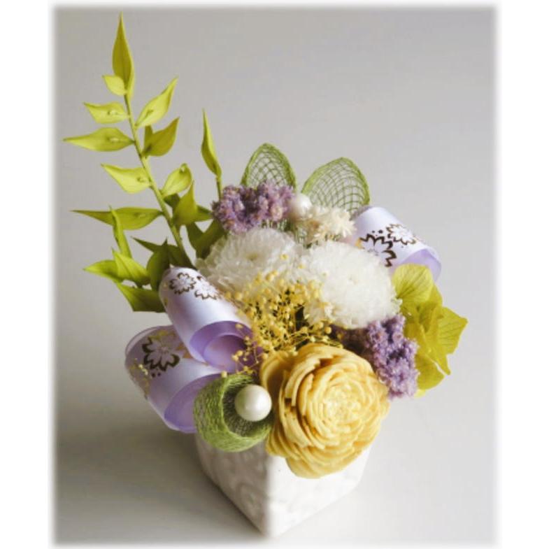 仏花 プリザーブドフラワー ミニ仏壇用 ケース入り お供え花 菊