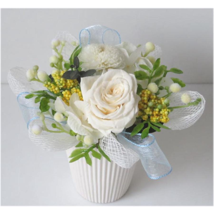 仏花 プリザーブドフラワー wabi薔薇 ケース付き お供え お悔やみ 供花