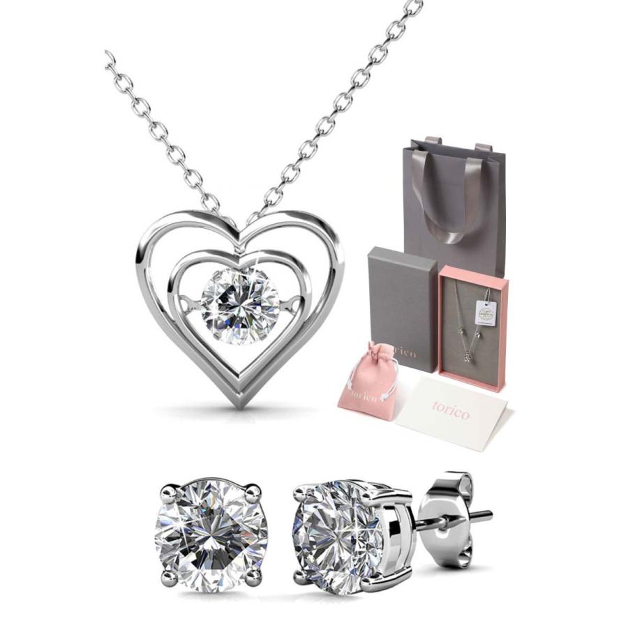 未使用　スワロフスキー　ピアス　ネックレス　2点セット　CRY/GOS セール☆SWAROVSKI☆BEGIN ネックレス ピアス セット (SWAROVSKI