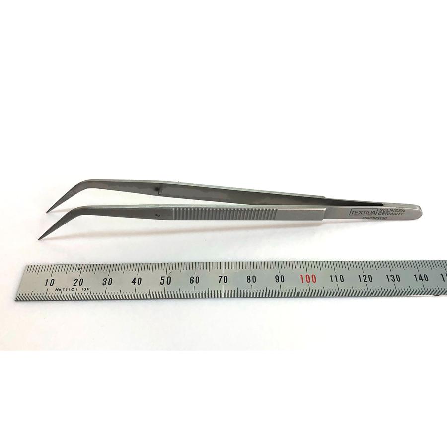 ドイツ製・高級ピンセット・ゾーリンゲン 全長150mm 75880R 75880RS