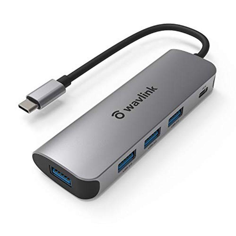 wavlink USBハブ ミニドッキング OTG機能 PD 65W充電 5-in-1 4xUSB3.0ポート 1xUSB-Cポートポート 