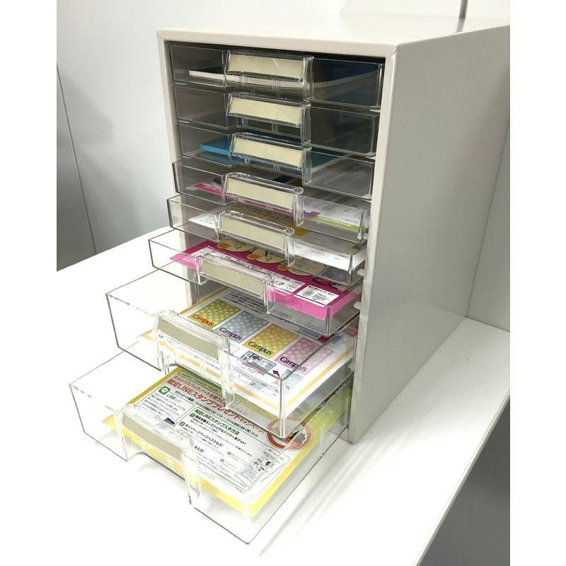 コクヨ レターケース 透明引き出し B4縦 浅6段 深2段 LC-BG608M レターケース 透明引き出し B4縦 浅6段 深2段 LC BG608M