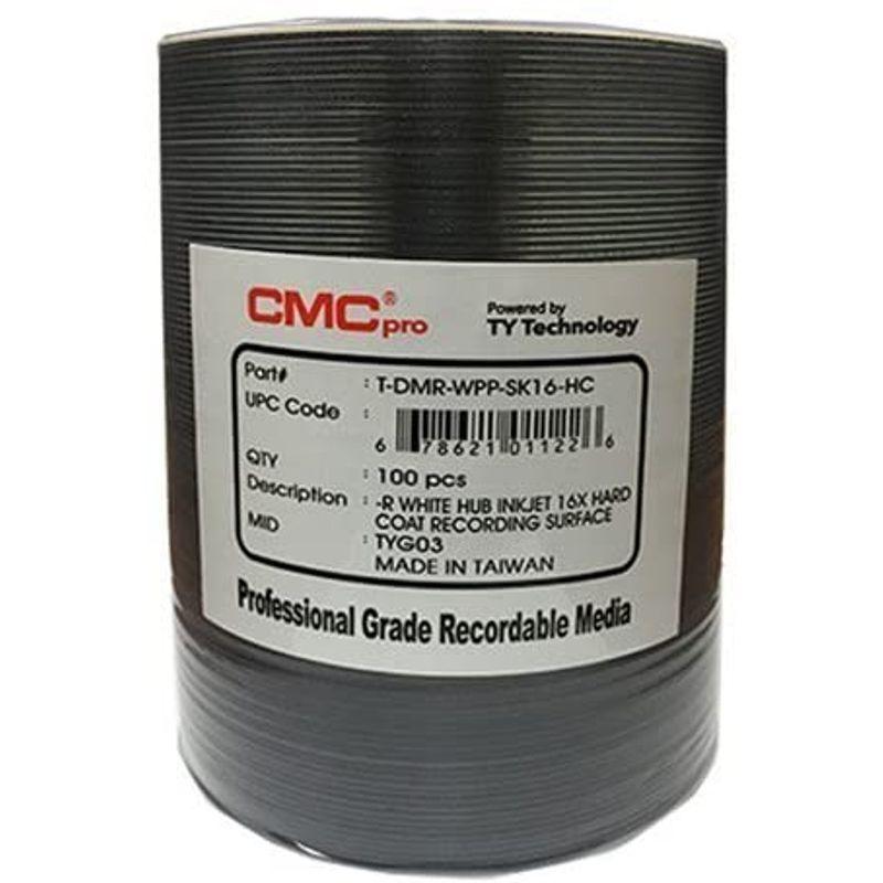 CMCpro DVD-R 白ワイドプリンタブル ハードコート仕様 TYG03 100枚ロールラップ T-DMR-WPP-SK16-HC|handaworks|02