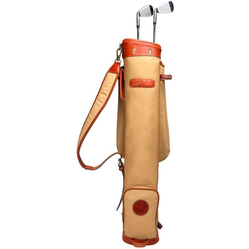 【国産】 Tourbonコース トレーニング 練習ゴルフバッグ クラブ トラベルケース ファスナーポケット付き 防水キャンバス&レザー 【W2507110583】(12661円)