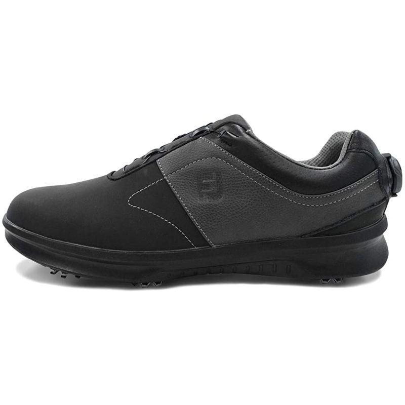 フットジョイ FJ ゴルフシューズ JFCONTOUR BOA ダイヤル式 メンズ 靴 (27cm， ブラック/チャコール) FJ ゴルフシューズ JFCONTOUR BOA ダイヤル式 メンズ 靴 27cm， ブラック/チャコール