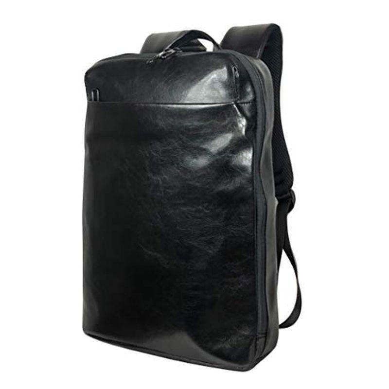 Smart Traveler リュック ビジネスリュック バックパック メンズ 薄型 薄い スリム 軽量 軽い 黒 ブラック （ グロッシー バックパック、ザック 【2021福袋】