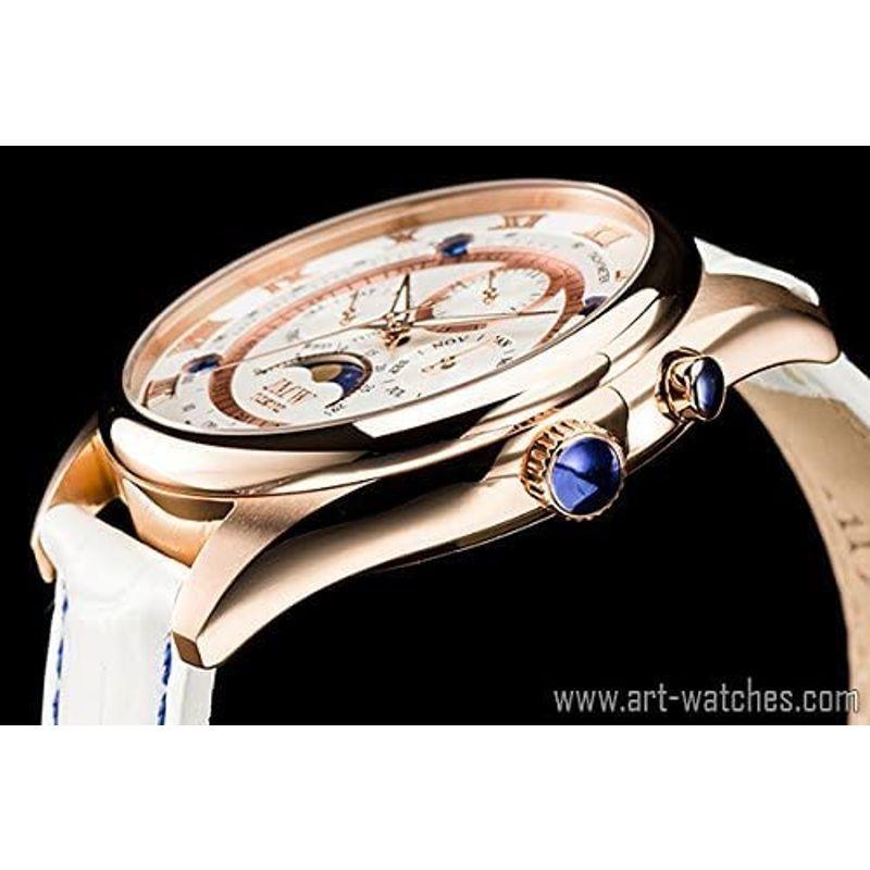 JMW TOKYO腕時計 メンズ 上級ムーンフェイズ 日本製ムーブメント 本革ベルト ローマ数字インデックス 100m防水 タキメーター ( TOKYO腕時計 メンズ 上級ムーンフェイズ 日本製ムーブメント 本革ベルト ローマ数字インデックス 100m防水 タキメーター ムーンフェイズ