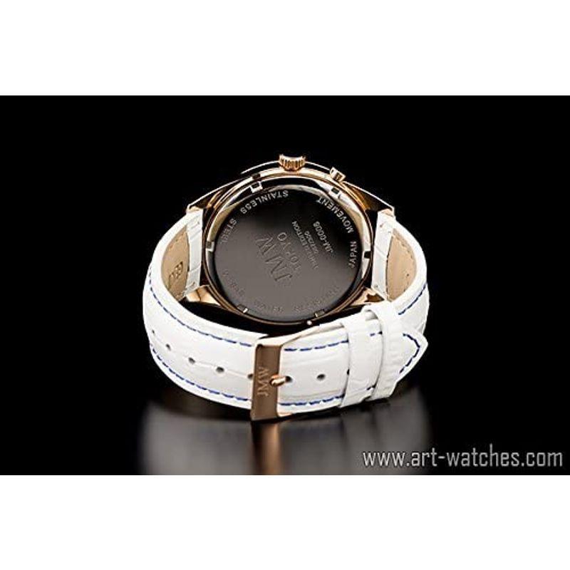 JMW TOKYO腕時計 メンズ 上級ムーンフェイズ 日本製ムーブメント 本革ベルト ローマ数字インデックス 100m防水 タキメーター ( TOKYO腕時計 メンズ 上級ムーンフェイズ 日本製ムーブメント 本革ベルト ローマ数字インデックス 100m防水 タキメーター ムーンフェイズ