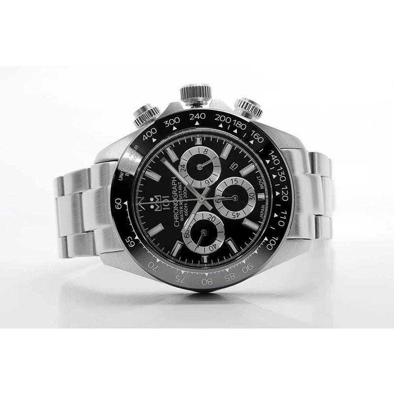 HYAKUICHI 101ヒャクイチ ダイバーズ クロノグラフ ウォッチ メンズ腕時計 20気圧防水 デイト クォーツ セラミックベゼル S セラミックベゼル 101ヒャクイチ ダイバーズ クロノグラフ ウォッチ メンズ腕時計 20気圧防水 デイト クォーツ