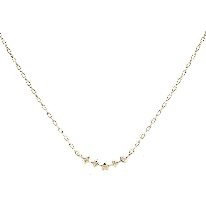 L&Co (エルアンドコー) ペーパーバッグ&ペーパーボックス付 K10 横並び ダイヤモンド ペンダント ネックレス 66-7605 エルアンドコー ペーパーバッグ&ペーパーボックス付 K10 横並び ダイヤモンド ペンダント ネックレス