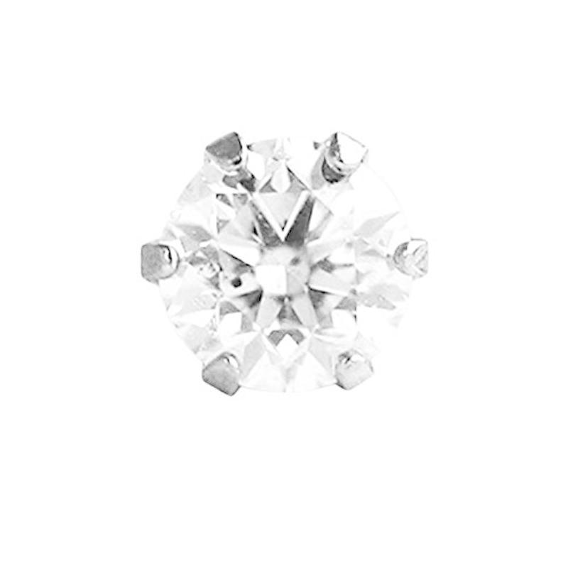 ☆セール DIAMOND WORLD レディース ジュエリー PT900 ダイヤモンドピアス 0.10ct 片耳用 プラチナ 6本爪 FGカラー無色 通販 DIAMOND WORLD レディース ジュエリー PT900 ブラックダイヤモンド ピアス 1.0ct 6本爪タイプ