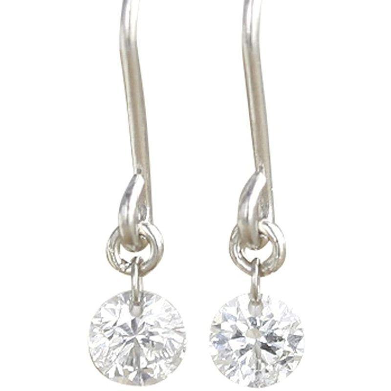 DIAMOND WORLD レディース ジュエリー PT900 ダイヤモンドピアス 0.20ct F・Gカラー SIクラス Goodカット レディース ジュエリー DIAMOND WORLD PT900 ダイヤモンドピアス 20ct Gカラー SIクラス Goodカット 　 の ，