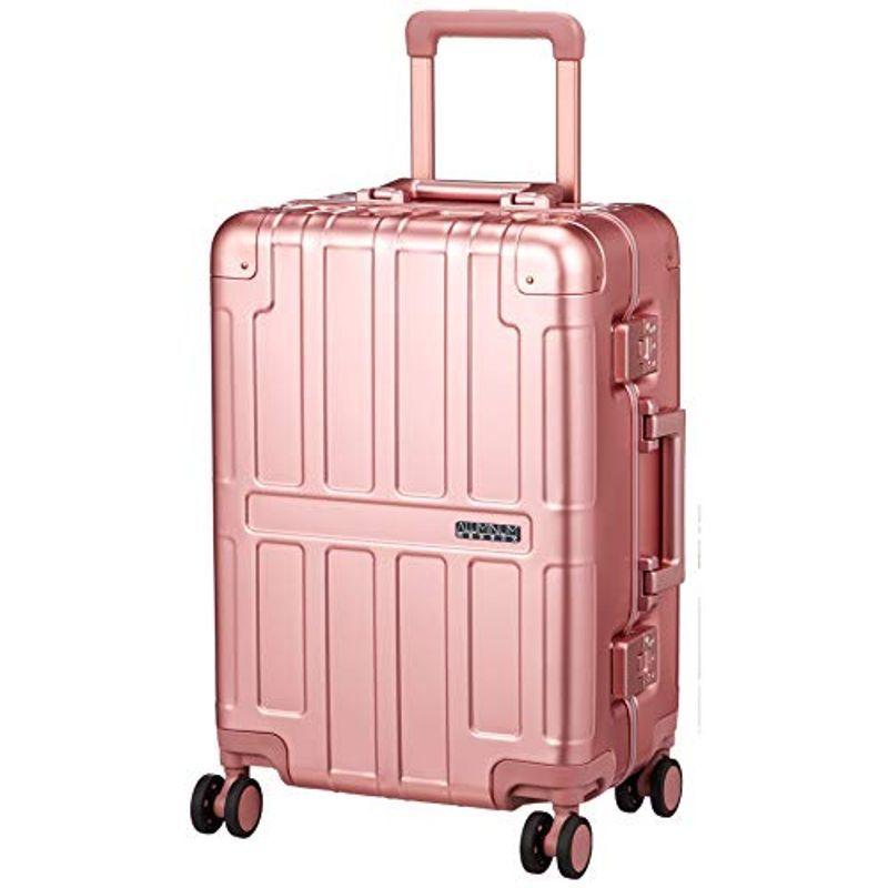 エー・エル・アイ スーツケース ハードキャリー Aluminum MAXBOX 機内持ち込み可 35L 4.1kg ピンクゴールド