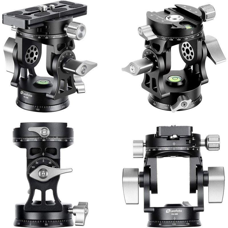 LEOFOTO 2way雲台 パンニングクランプ装備 アルカスイス互換 VH-30R ［ビデオ雲台］ 2way雲台 パンニングクランプ装備 アルカスイス互換 VH 30R ［ビデオ雲台］