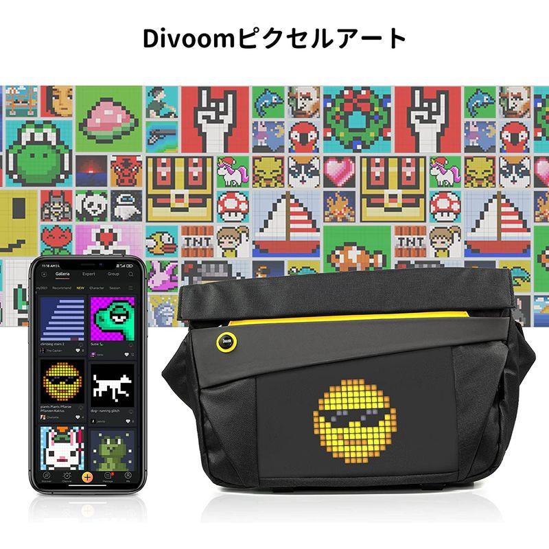 Divoom Pixoo Sling Bag-V ピクセルアートショルダーバッグ 斜め掛け