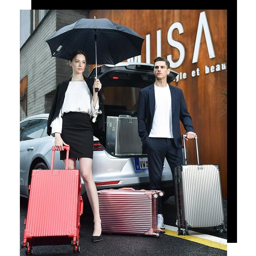 スーツケース　アルミニウムフレーム式 中型 Mサイズ TSAロック搭載 W車輪,旅行かばん・キャリーバッグ・一年保証　送料無料 A053M |  | 17