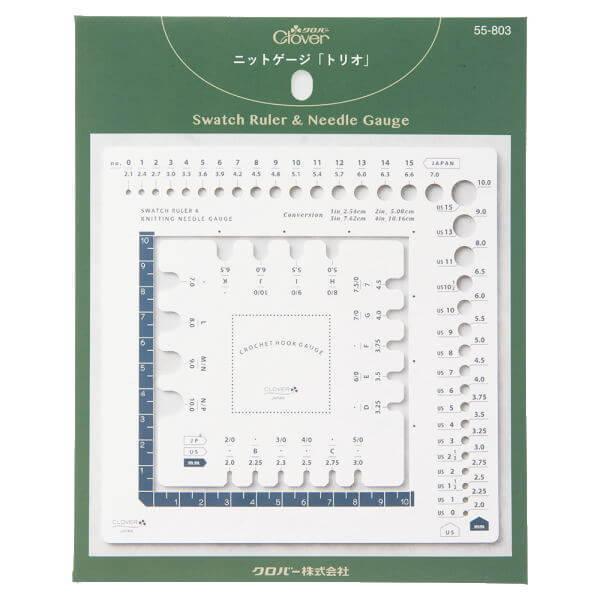 クロバー（Clover） ニットゲージ トリオ 55-803 編み物 ものさし