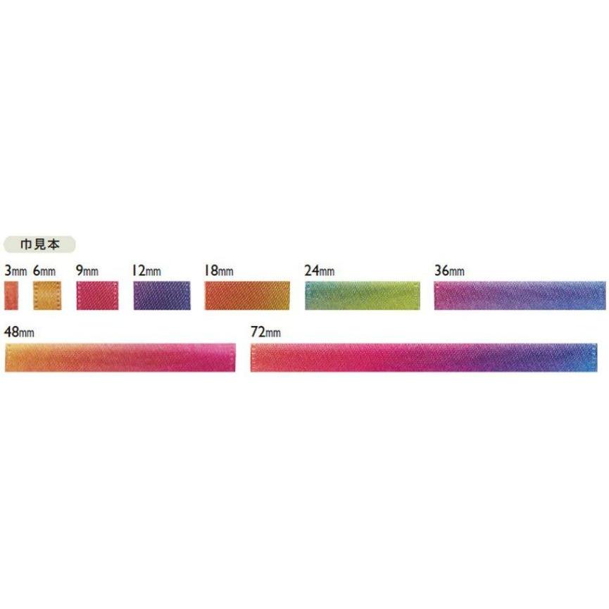 【 東京リボン 】 レインボーサテン〔約144mm×30m〕リボン_1