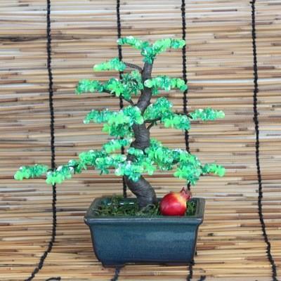 盆栽 ミニ 山久オリジナルビーズ盆栽キット 五葉松 2種 松 bfk : 手芸