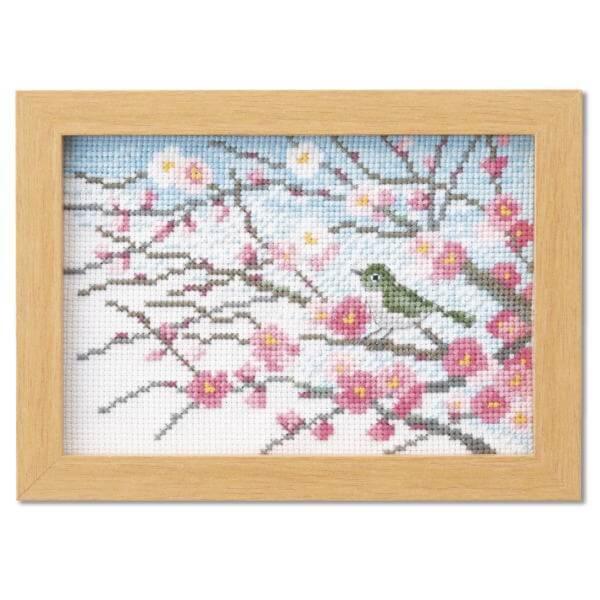 クロスステッチ 刺繍 キット 12ヶ月の小さな花風景 2月 梅と小鳥 7542 マリー・カトリーヌコレクション 刺しゅう キット オリムパス olm 手芸の山久 :4971451175424:手芸の山久ヤフー店 - 通販 - Yahoo!ショッピング