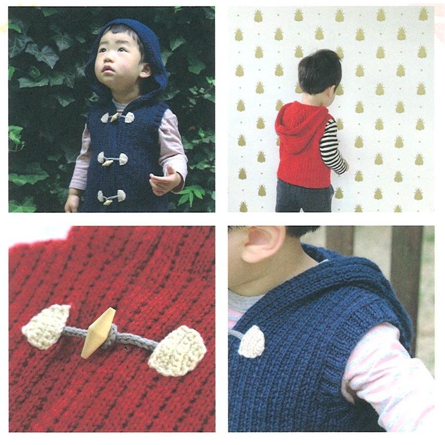 手編みキット 手芸キット 編み図付 キッズダッフルベスト 80cm 5w0901 ダルマ 5w0901 手芸の山久ヤフー店 通販 Yahoo ショッピング