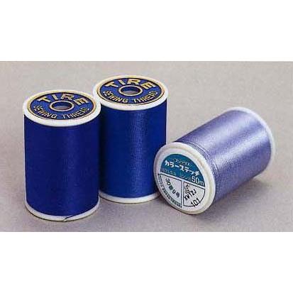 フジックス タイヤー絹糸カラーステッチミシン糸30番50mその1(白〜64番