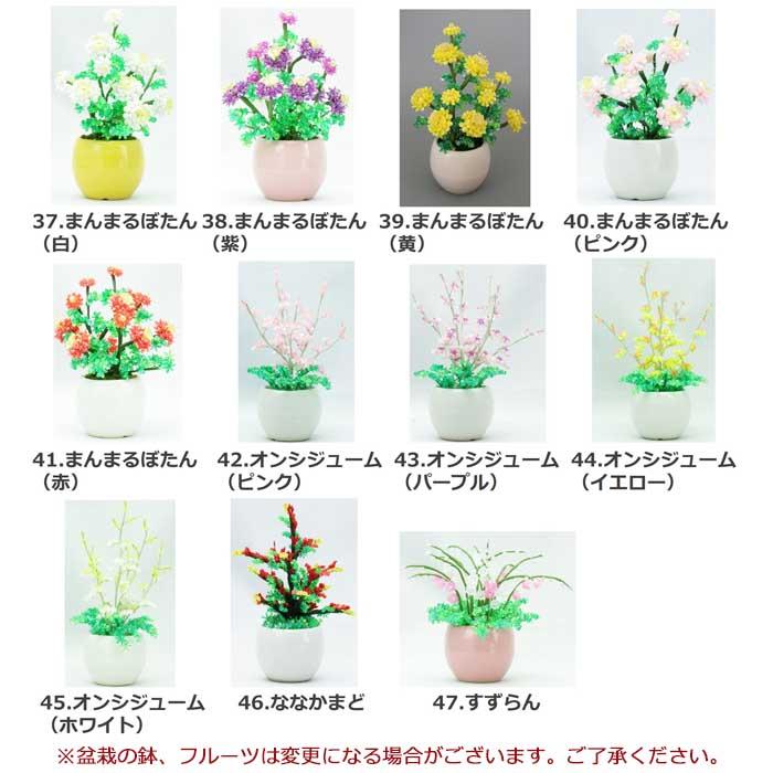 山久オリジナル福袋 ビーズ盆栽 5点セット 手芸福袋 盆栽 ミニ : 手芸