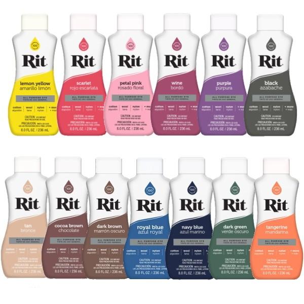 染料 布 Rit リキッドタイプ 236ml 液体染料 タイダイ染め 液 全温度対応 家庭用染料 リット 衣類 服 布用の商品画像（Yahoo!ショッピング）