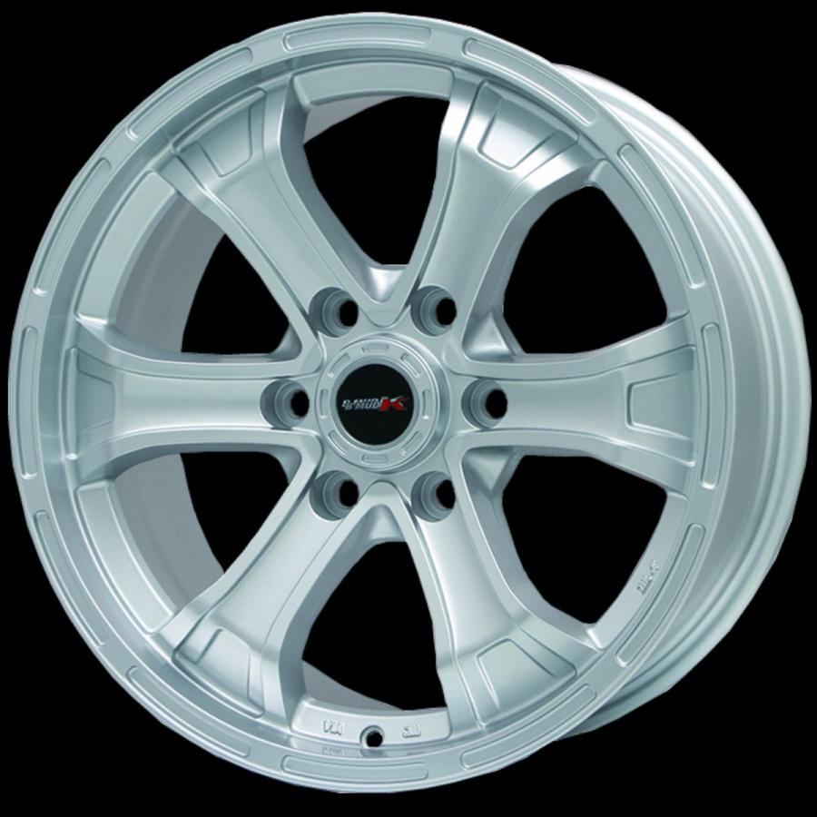 BIGWAY B-MUD K 15インチ 6.0J +33 6-139.7 シルバー 4本で送料無料