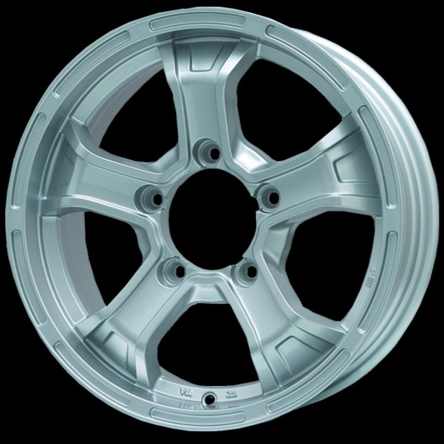 BIGWAY B-MUD K 16インチ 5.5J +20 5-139.7 シルバー 4本で送料無料 ビッグウエイ ビーマッド Kの画像