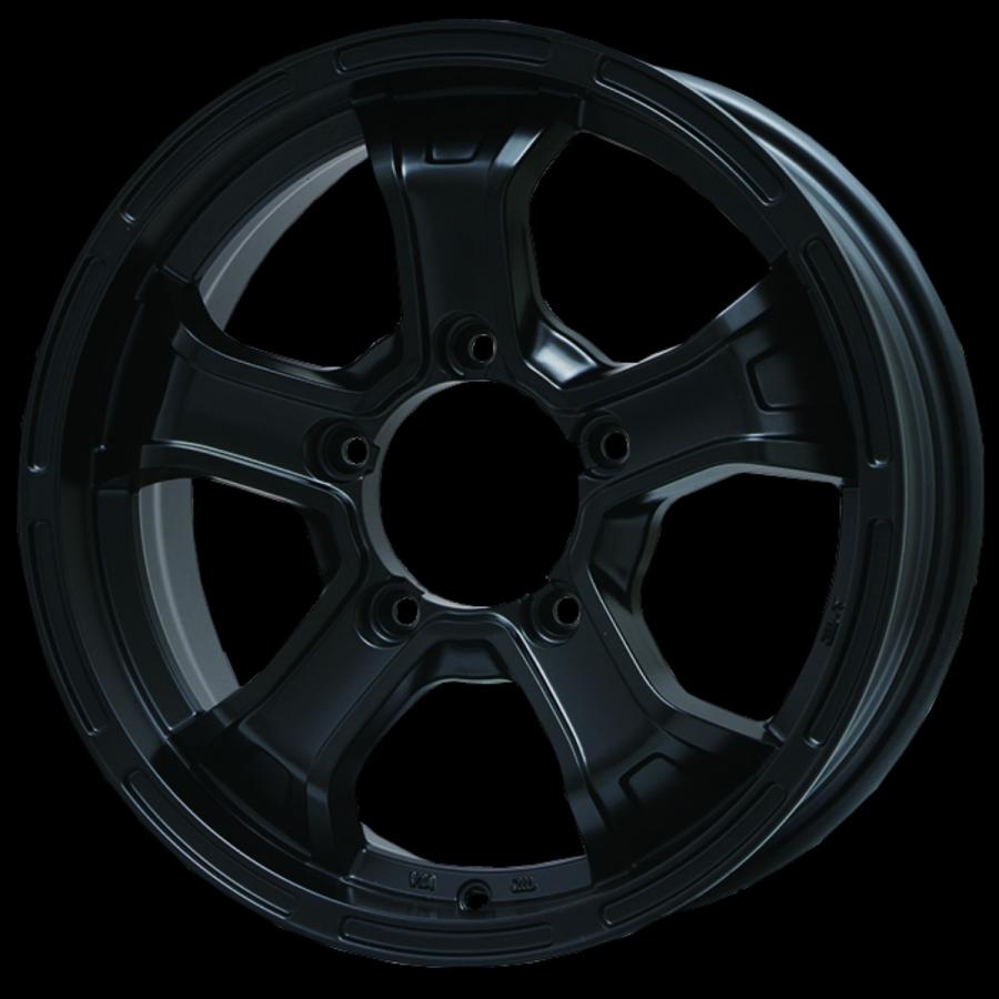 BIGWAY B-MUD K 16インチ 5.5J +20 5-139.7 マットブラック 4本で送料無料 ビッグウエイ ビーマッド Kの画像