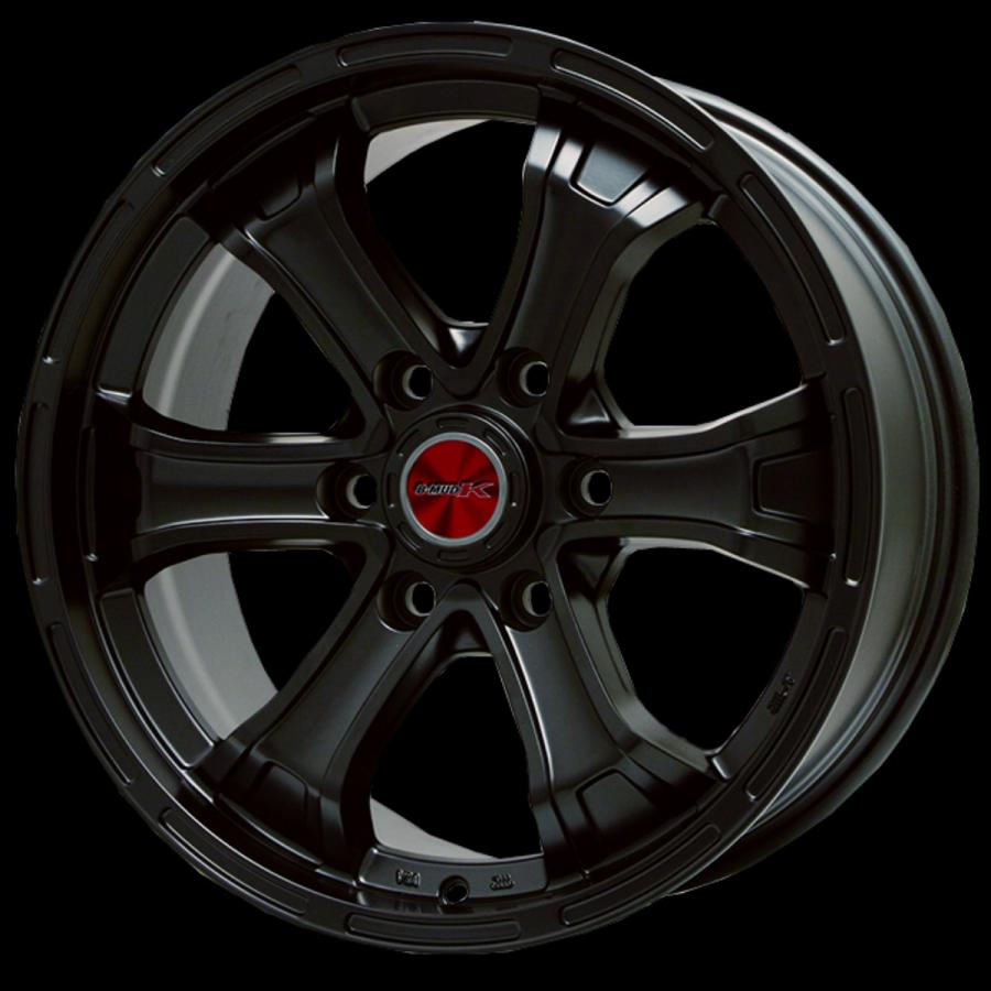BIGWAY B-MUD K 18インチ 8.0J +25 6-139.7 マットブラック 4本で送料